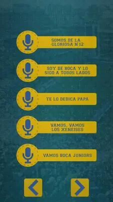 Canciones de Boca Juniors android App screenshot 1